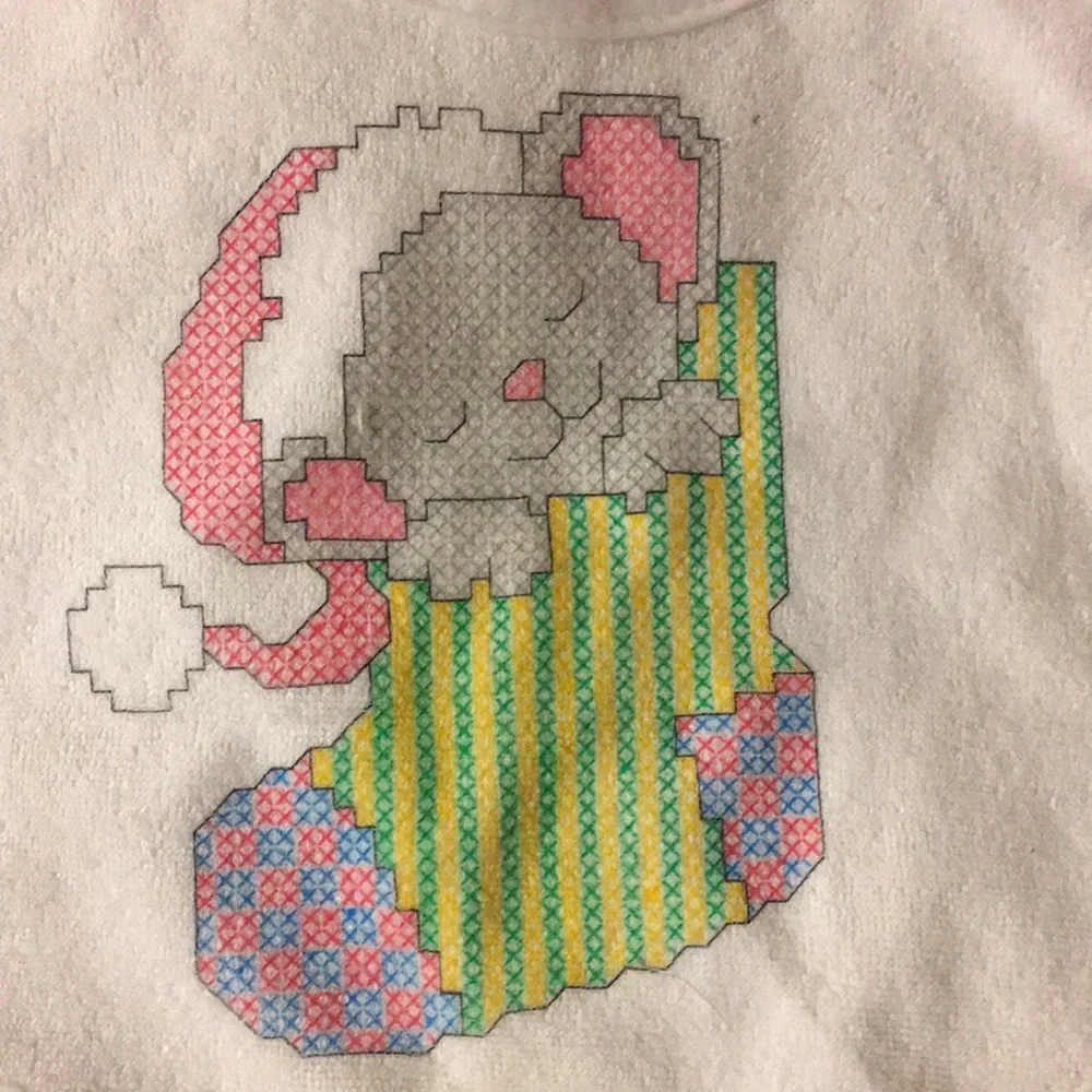 Handmade Cross Stich Baby Bibs